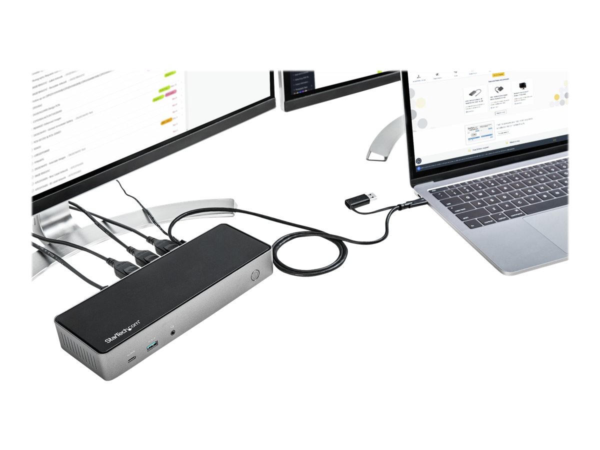 STARTECH.COM USB-C & USB-A Dock - Hybrid Triple Monitor Laptop Docking Station DisplayPort & HDMI 4K 60Hz/85W PD STARTECH.COM USB-C & USB-A Dock - Hybrid Triple Monitor Laptop Docking Station DisplayPort & HDMI 4K 60Hz/85W PD
