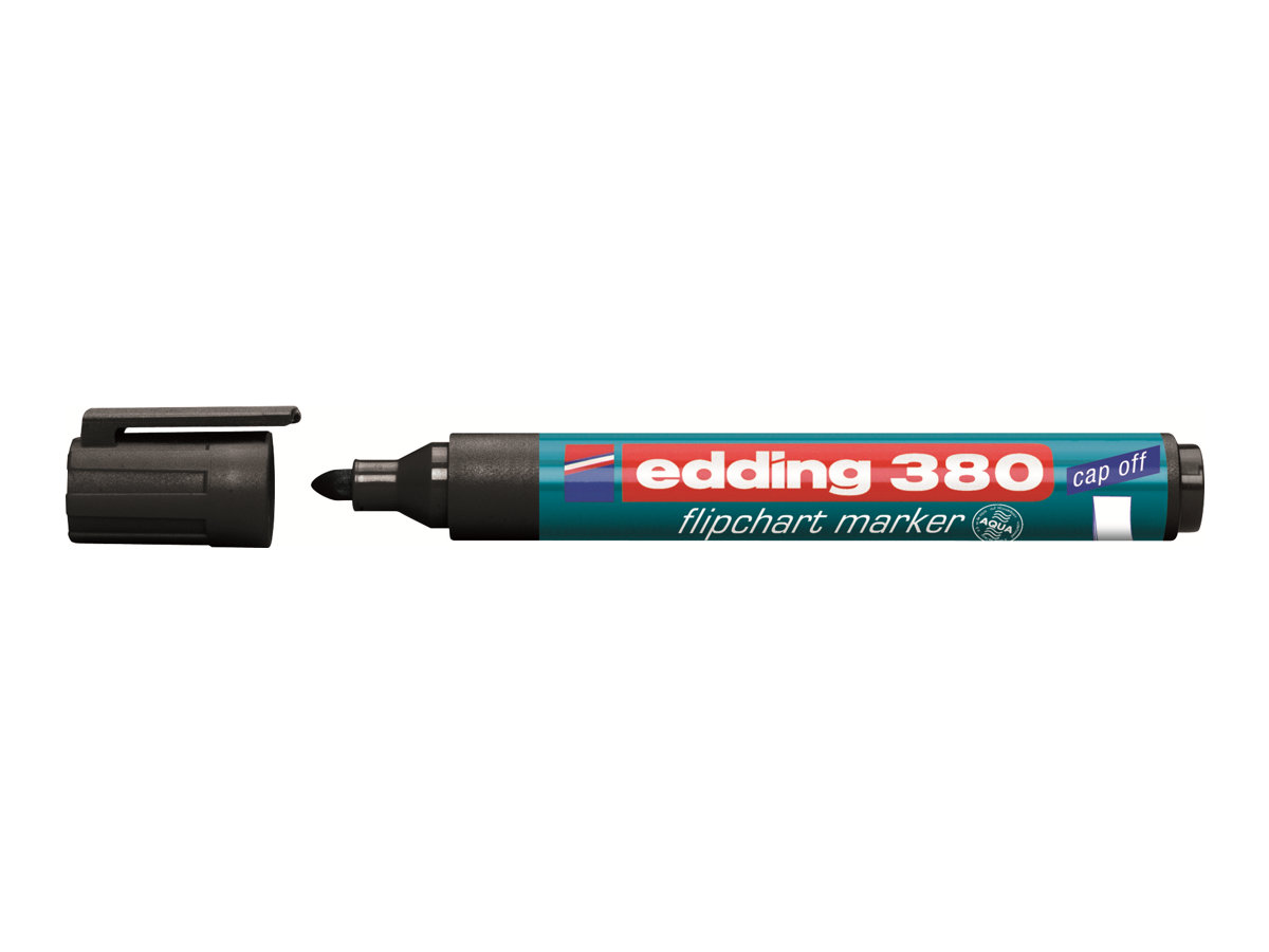 edding 380 FlipchartMarker schwarz 1,5 3,0 mm, 10 St