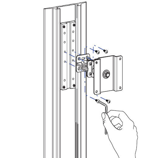 ERGOTRON Montagesatz LCD Arm ALU Profilschiene (vertikal)