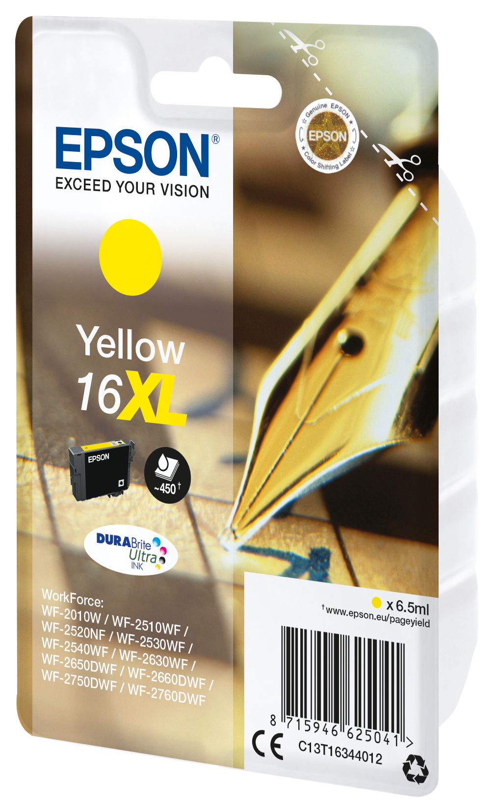 C13T16344012 EPSON WF Tinte yellow HC