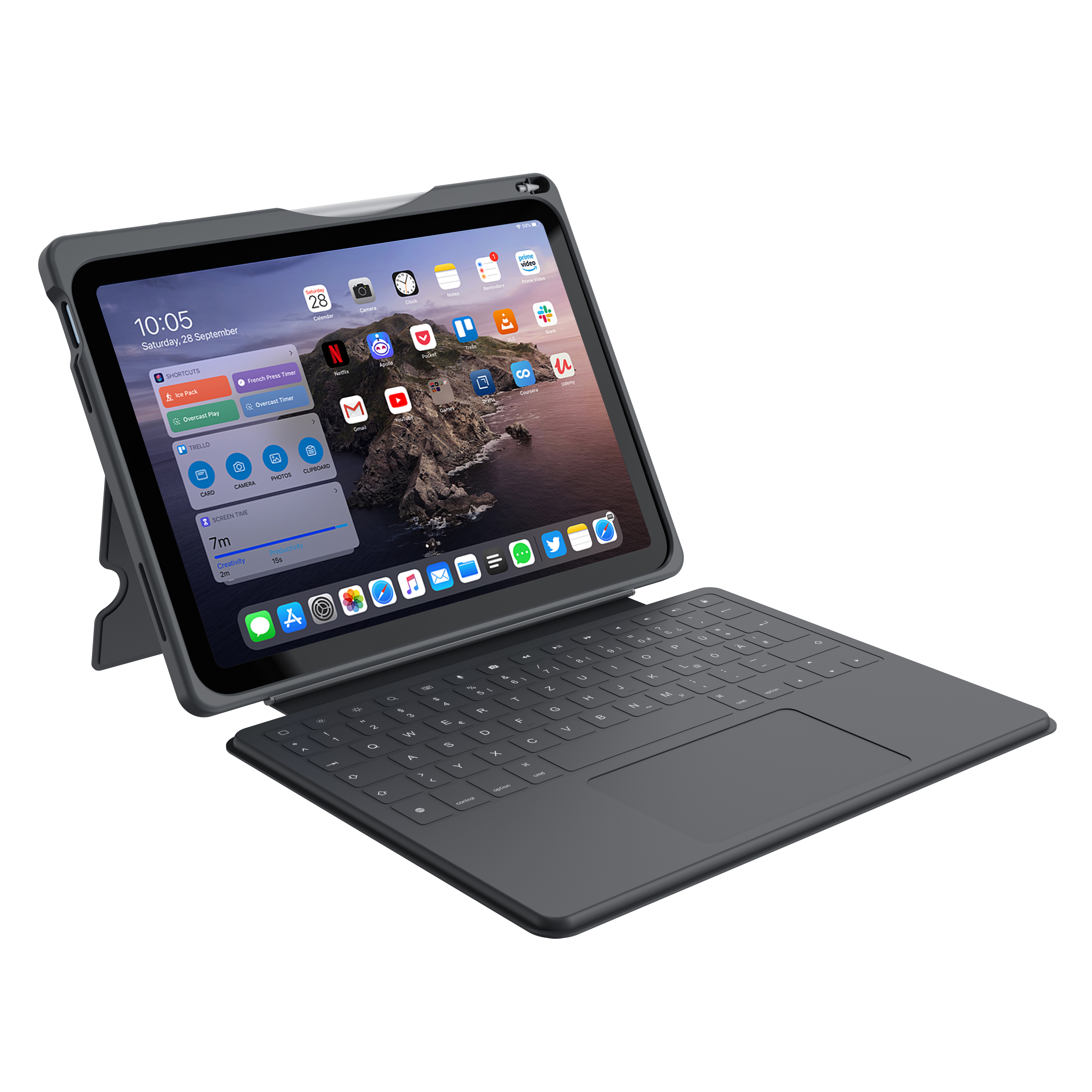 DEQSTER Smart Rugged Touch PLUS Tablet‑Tastatur 10,9 Zoll schwarz