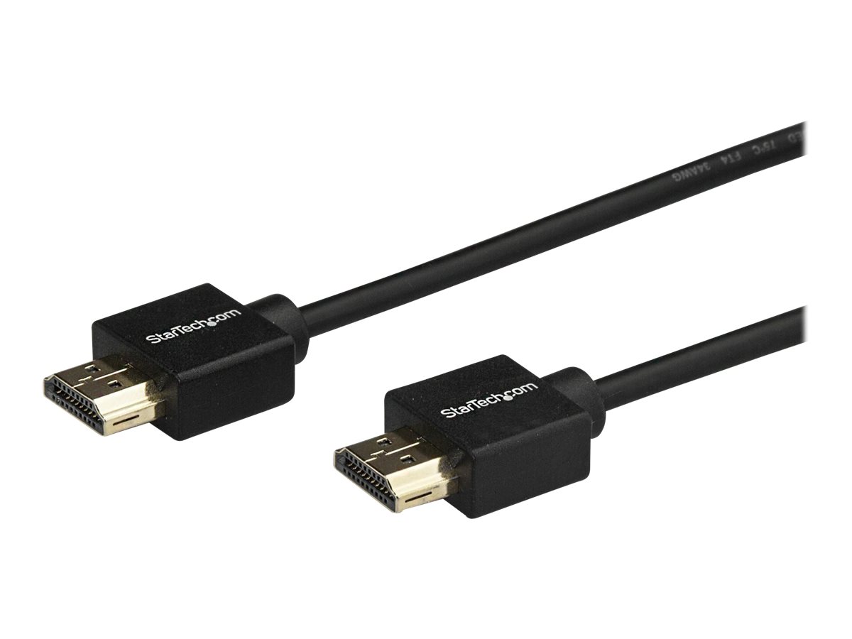 StarTech.com 2 m HDMI 2.0 Kabel, 4K 60Hz Premium zertifiziertes Hochgeschwindigkeits HDMI Kabel mit Ethernet, Ultra HD HDMI Kabel, Kabel für Fernsehgerät/Monitor/Laptop/PC, HDMI auf HDMI (HDMM2MLP) - HDMI-Kabel - 2 m