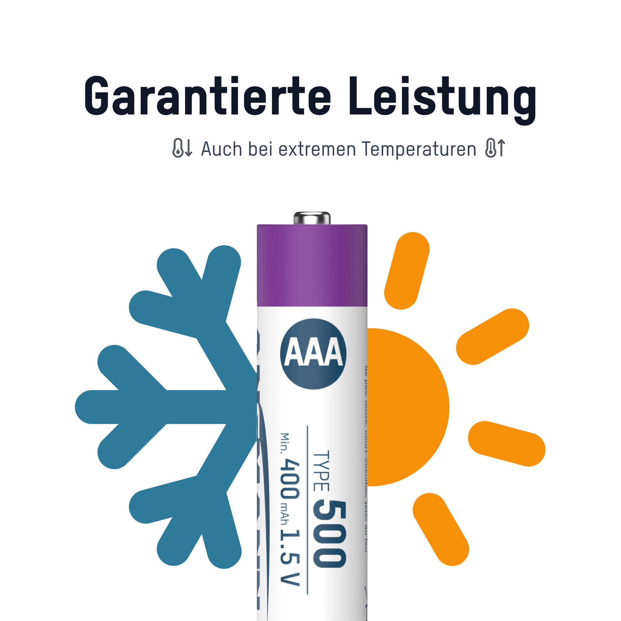 4 ANSMANN USB-Akkus mit Ladekabel 500 Micro AAA 400 mAh