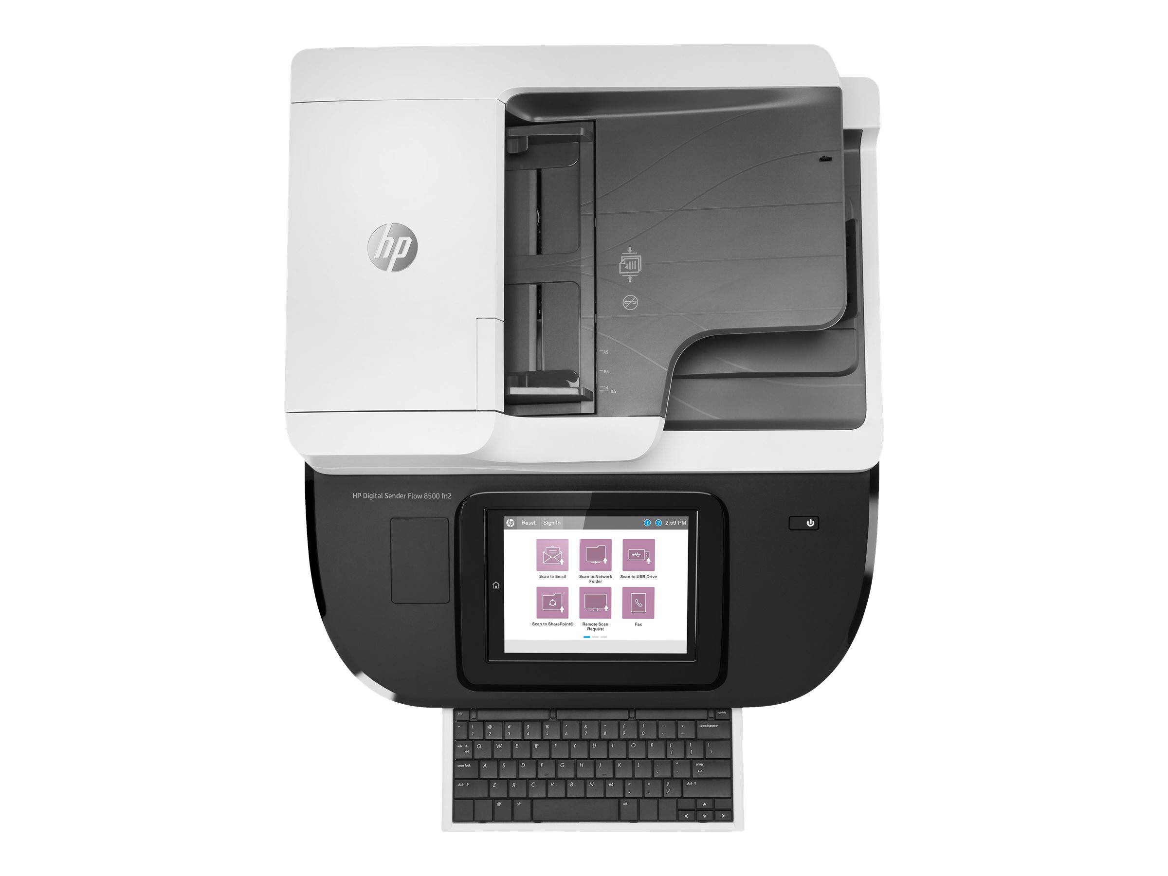 HP Digital Sender Flow 8500fn2 Document scanner CIS Duplex 216x864mm 600dpix600dpi 92ppm ADF 150sheets 10000scans USB LAN HP Digital Sender Flow 8500fn2 Document scanner CIS Duplex 216x864mm 600dpix600dpi 92ppm ADF 150sheets 10000scans USB LAN