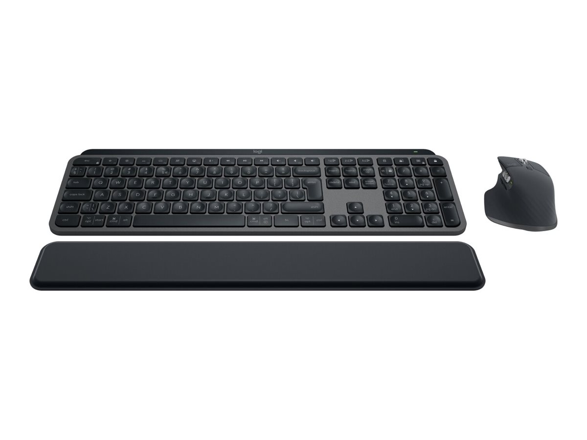 Logitech MX Keys S Combo Tastatur-Maus-Set kabellos schwarz