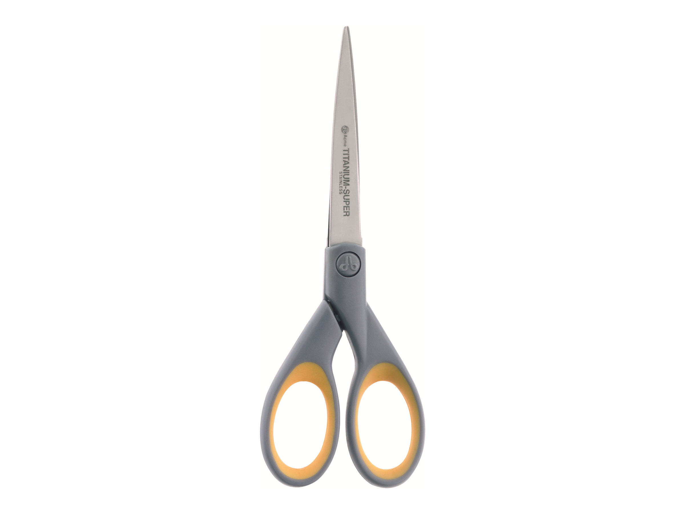 WESTCOTT Papierschere TITANIUM Super grau-gelb 18,0 cm