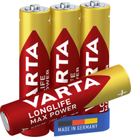 4 VARTA Batterien LONGLIFE Max Power Micro AAA 1,5 V 4 VARTA Batterien LONGLIFE Max Power Micro AAA 1,5 V