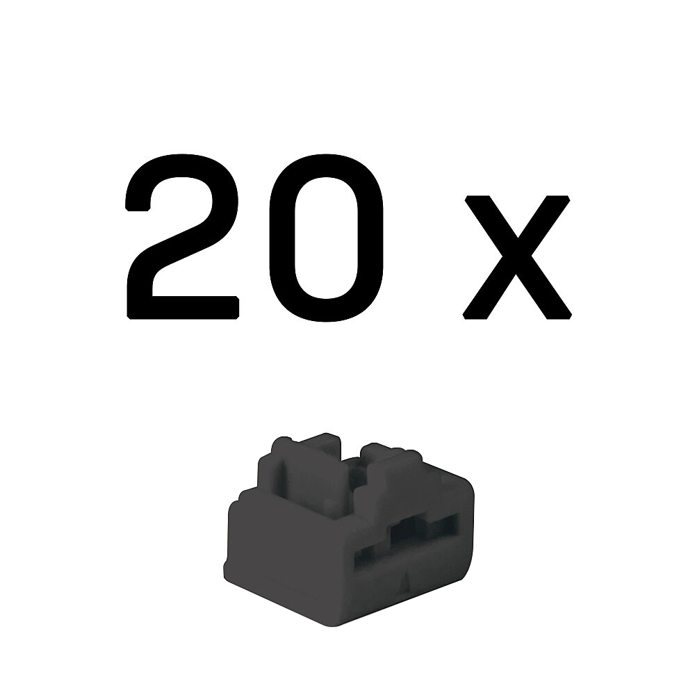 Lindy LAN‑Portblocker Schwarz 20 Stück
