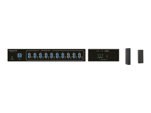 DELOCK Industrie HUB 10xUSB 3.0 Typ-A 20kV ESD Schutz extern