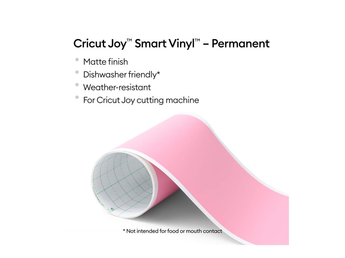 cricutâ„¢ Joy Smart Vinyl matt Vinylfolie permanent pink 13,9 x 121,9 cm,  1 Rolle