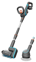 GARDENA AquaBrush Universal 04/18V P4A Ready-To-Use Set Akku-Terrassenreiniger-Set 18,0 V, mit 1 Akku