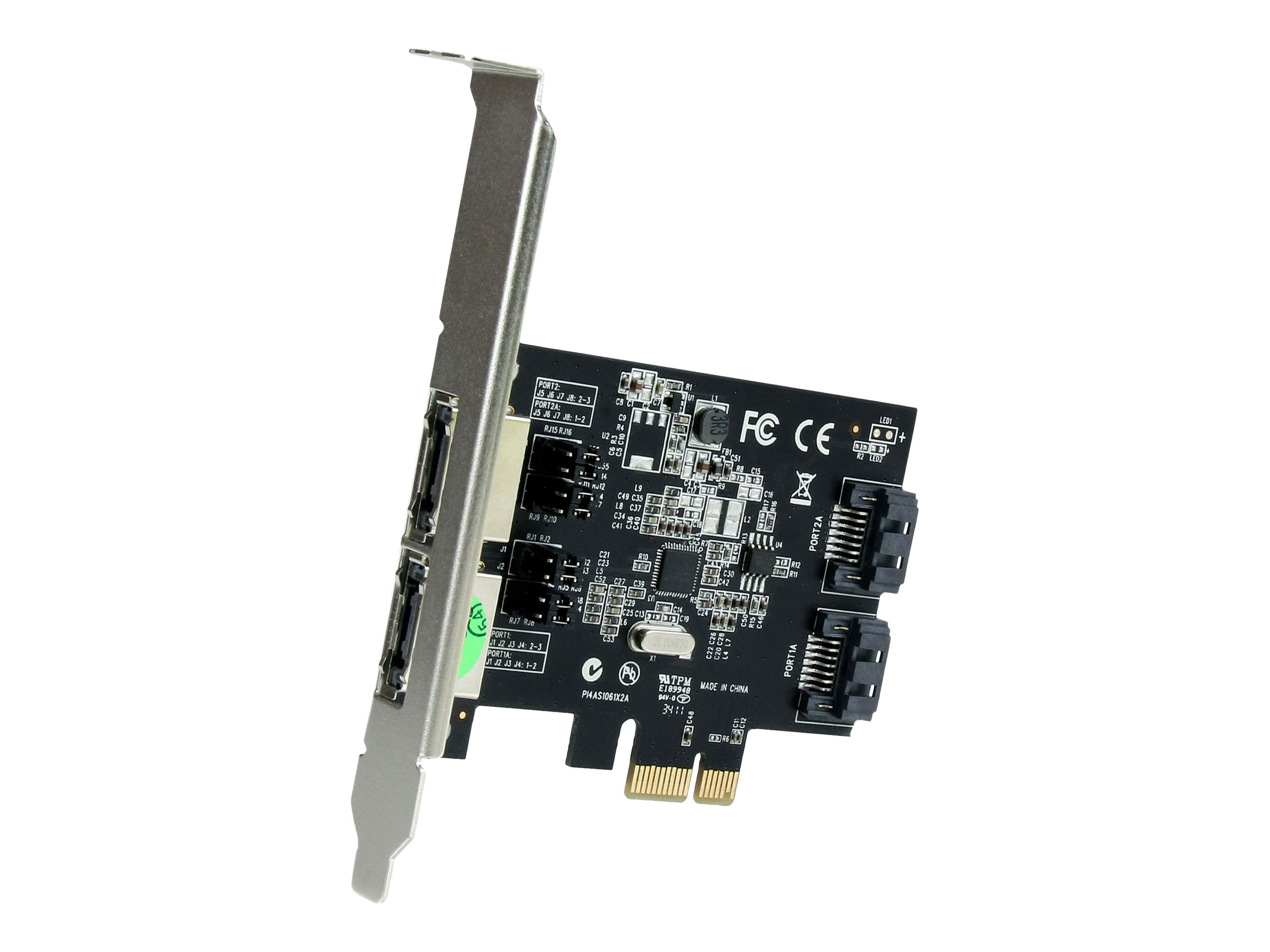 STARTECHCOM 2 Port SATA III PCI Express Schnittstellenkarte 2 Port SerialATA 6GBs PCIe Karte