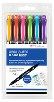 Tombow MONO edge Textmarker farbsortiert, 6 St. Tombow MONO edge Textmarker farbsortiert, 6 St.