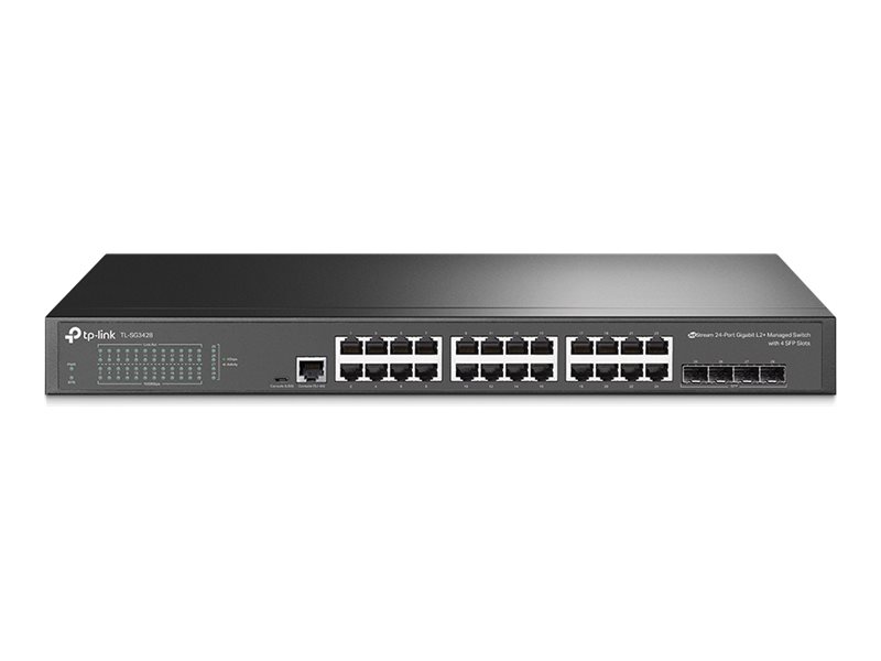 TP-LINK SG3428 Omada 24-Port Gigabit L2+ Managed Switch with 4 SFP Slots TP-LINK SG3428 Omada 24-Port Gigabit L2+ Managed Switch with 4 SFP Slots