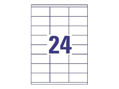 2.400 AVERY Zweckform Etiketten 3422 weiss 70,0 x 35,0 mm 2.400 AVERY Zweckform Etiketten 3422 weiss 70,0 x 35,0 mm
