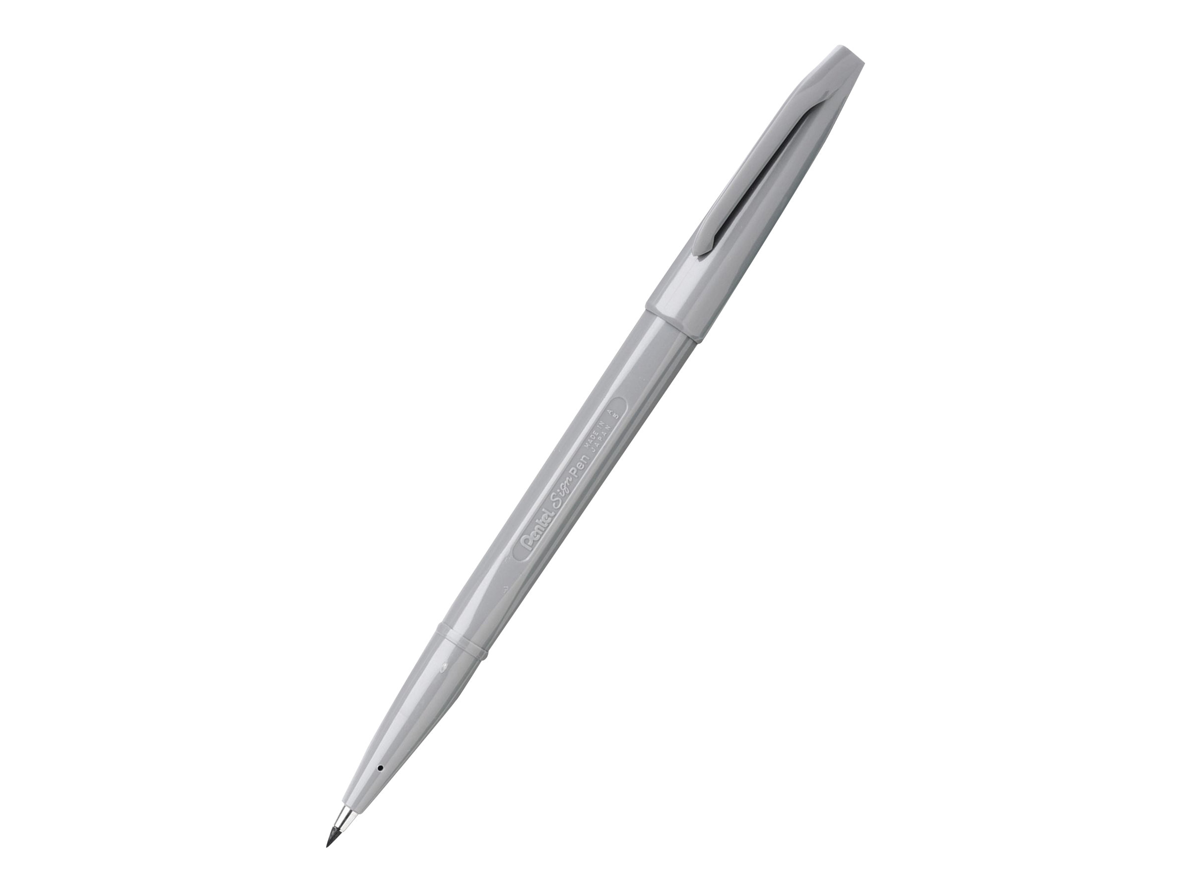 Pentel Sign Pen Filzstift grau, 1 St
