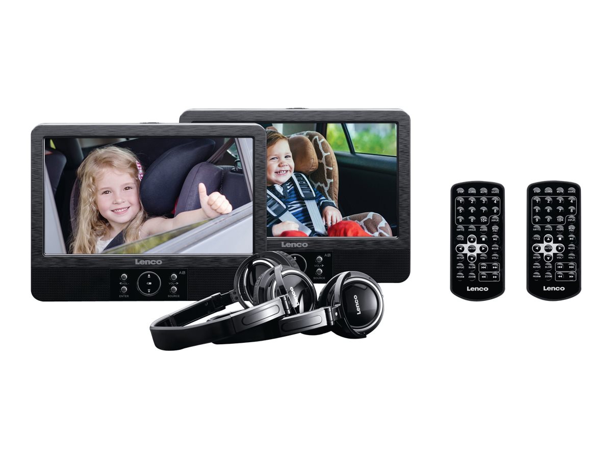 LENCO DVP939 9 DVDPlayer Set m Doppellaufwerk Kopfhoerer