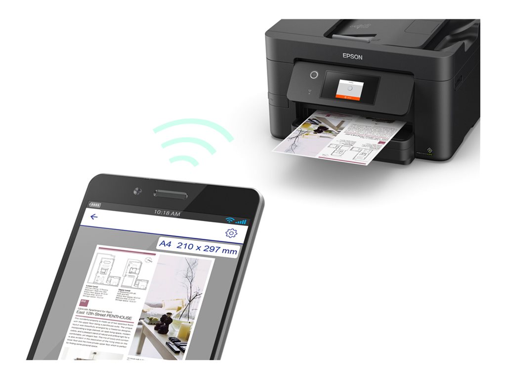 EPSON WorkForce Pro WF-3820DWF 4 in 1 Tintenstrahl-Multifunktionsdrucker schwarz