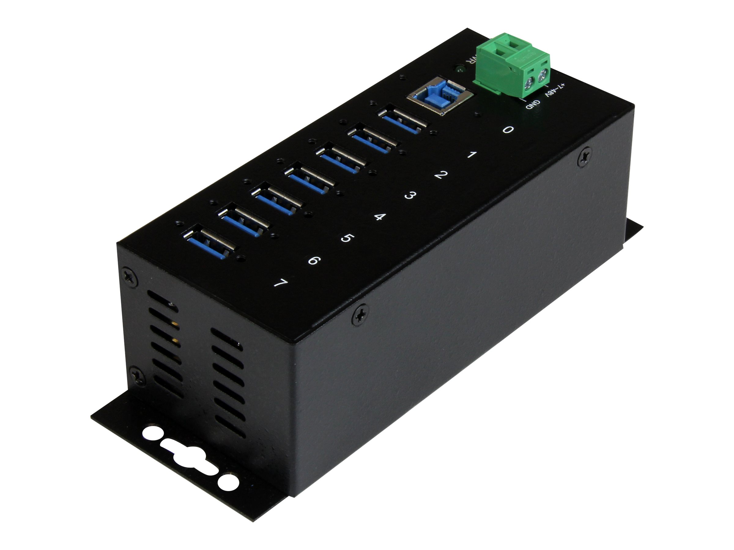 STARTECH.COM 7 Port rugged mountable industrial USB 3.0 hub with surge Protector