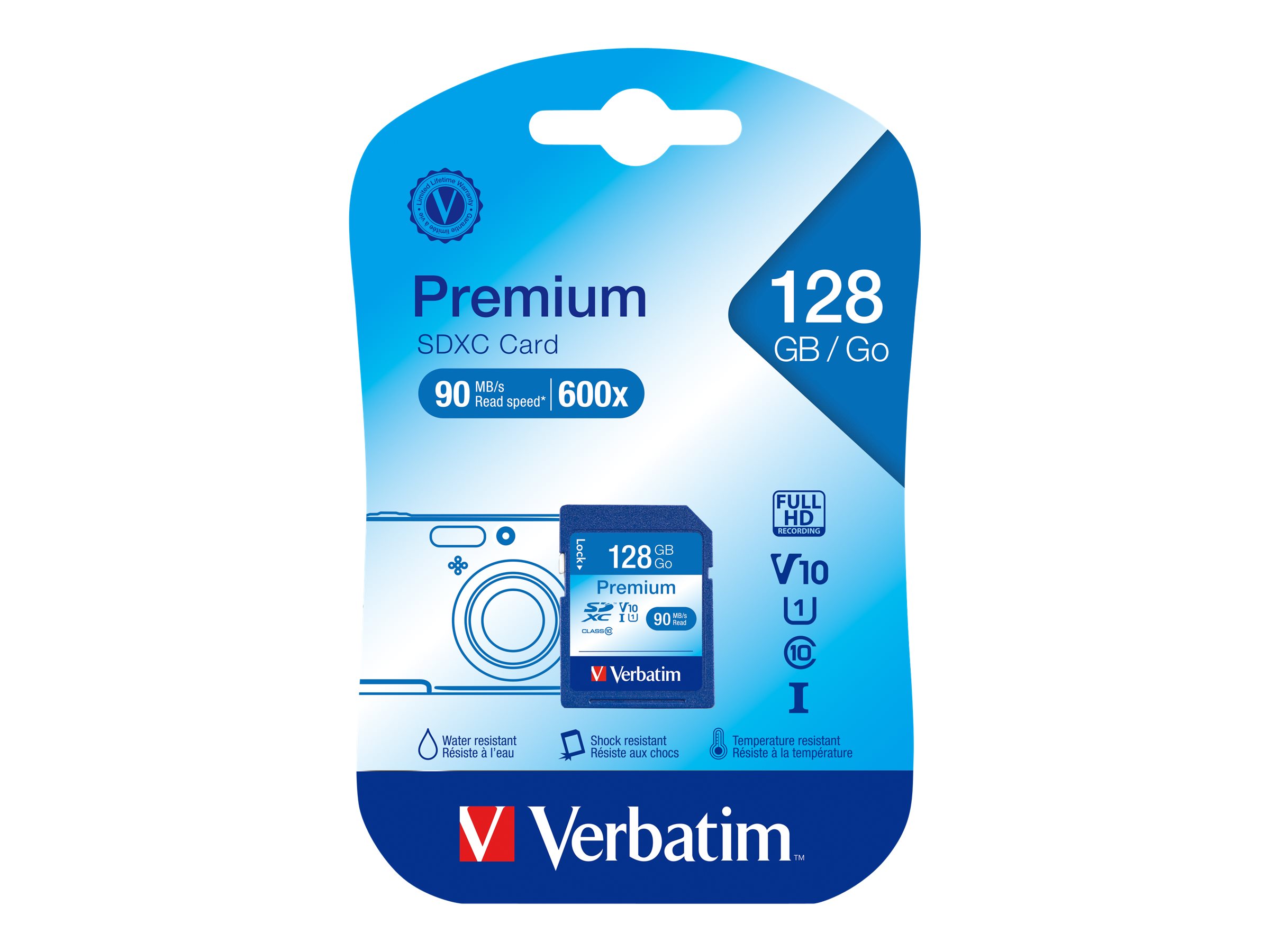 VERBATIM PREMIUM U1 SDXC KARTE 128GB