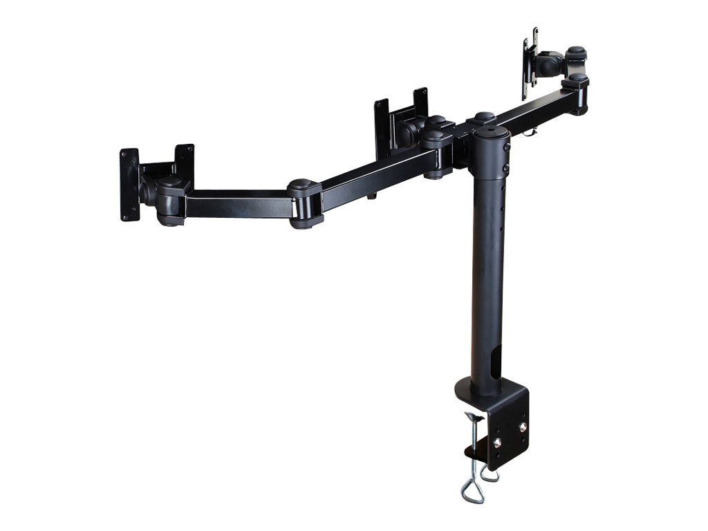 NEOMOUNTS FPMA-D960D3 Desk Mount Clamp 3xFlatscreen 25,4-53,3cm 10-21Zoll VESA 75x75/100x100mm 18kg pivot kipp-dreh-schwe