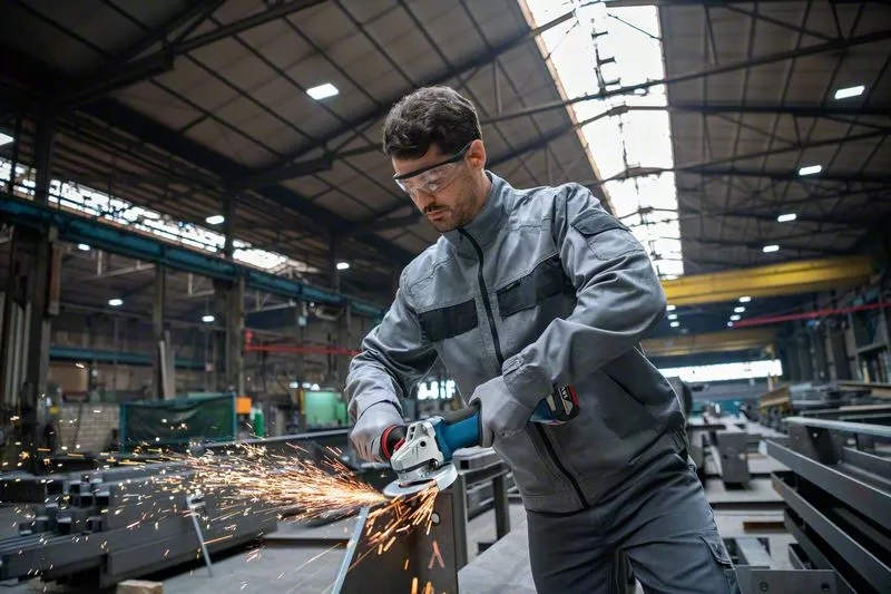 BOSCH Professional GWS 18V10 P AkkuWinkelschleiferSet 18,0 V, mit 2 Akkus