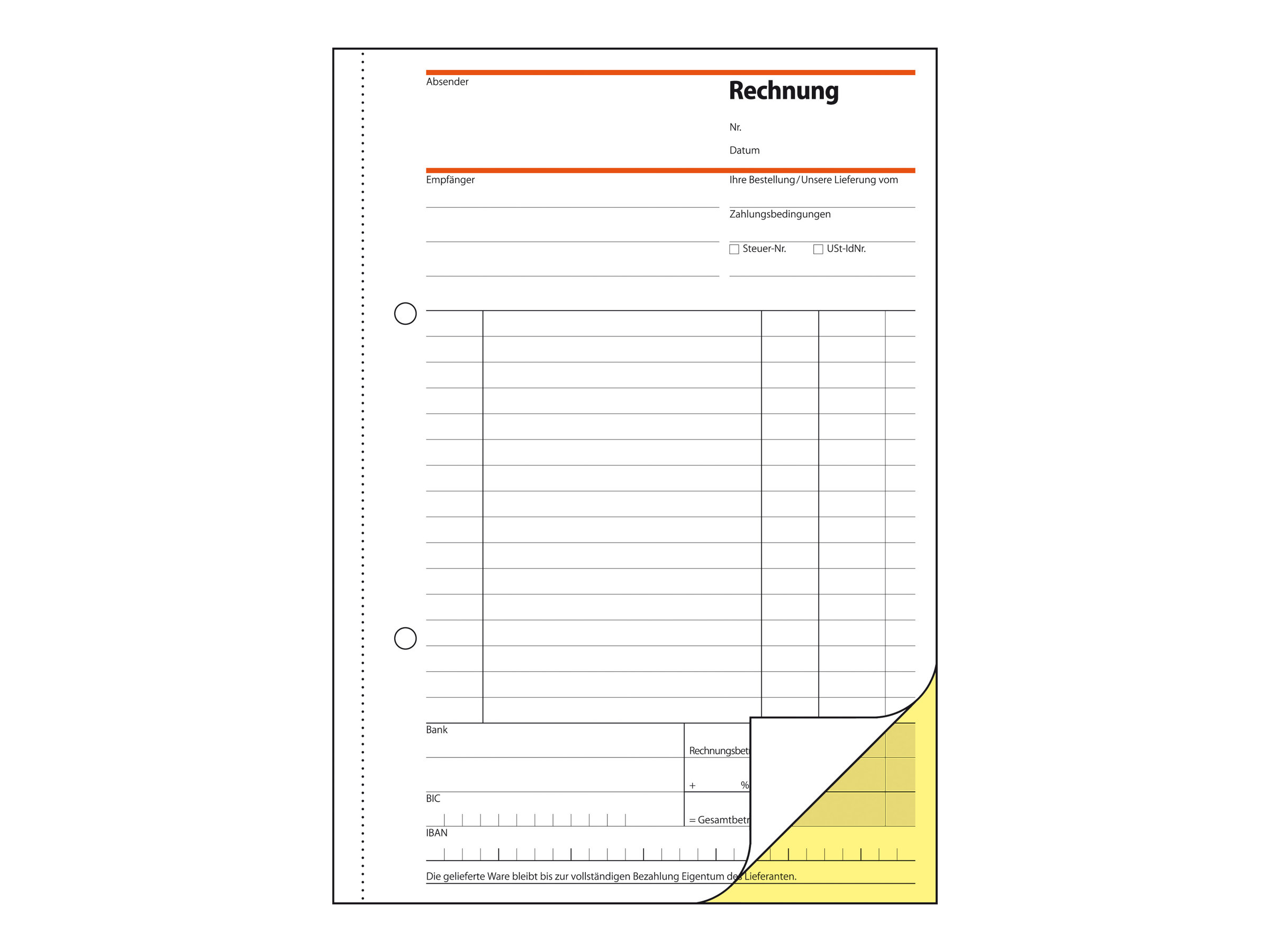 SIGEL Rechnung Formularbuch SD031 SIGEL Rechnung Formularbuch SD031