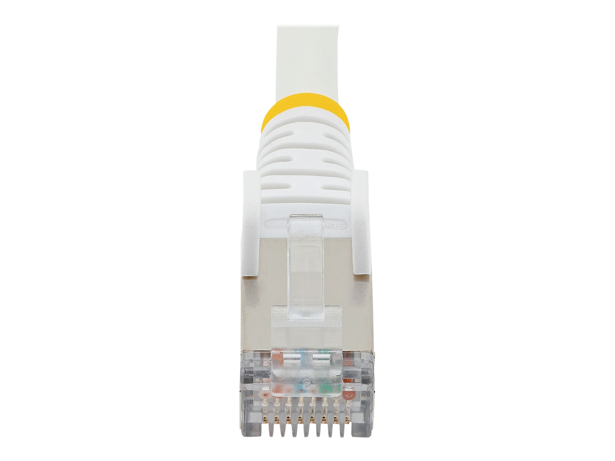 STARTECH.COM 1m CAT6a Ethernet Cable White Low Smoke Zero Halogen LSZH 10GbE 100W PoE S/FTP Snagless RJ-45 Network Patch Cord STARTECH.COM 1m CAT6a Ethernet Cable White Low Smoke Zero Halogen LSZH 10GbE 100W PoE S/FTP Snagless RJ-45 Network Patch Cord