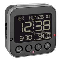 TFA® digitaler Funkwecker BINGO 2.0 schwarz Kunststoff TFA® digitaler Funkwecker BINGO 2.0 schwarz Kunststoff