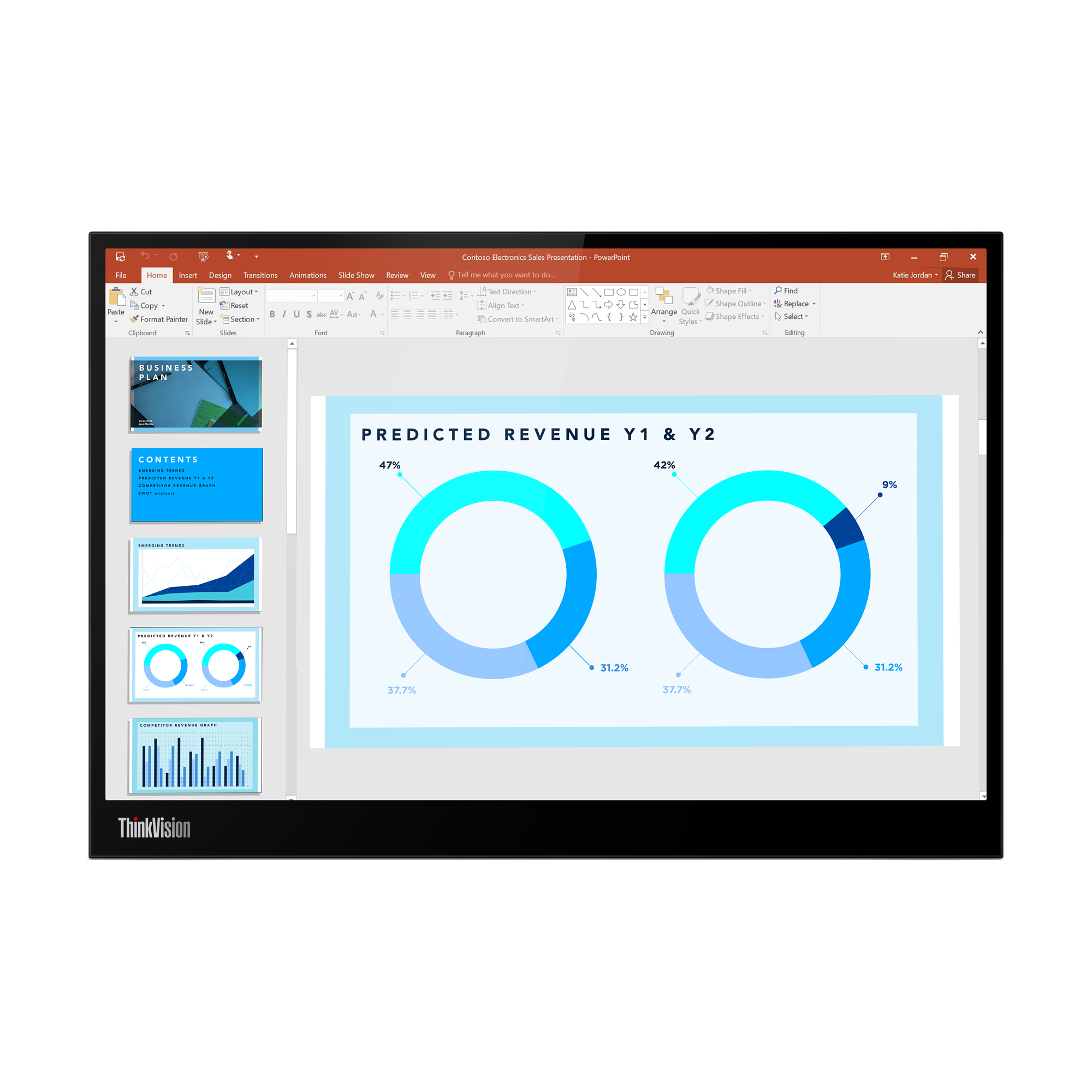 LENOVO ThinkVision M14d 35,56cm 14Zoll QHD 1610 IPS 300nits 2xUSBC DP TopSeller