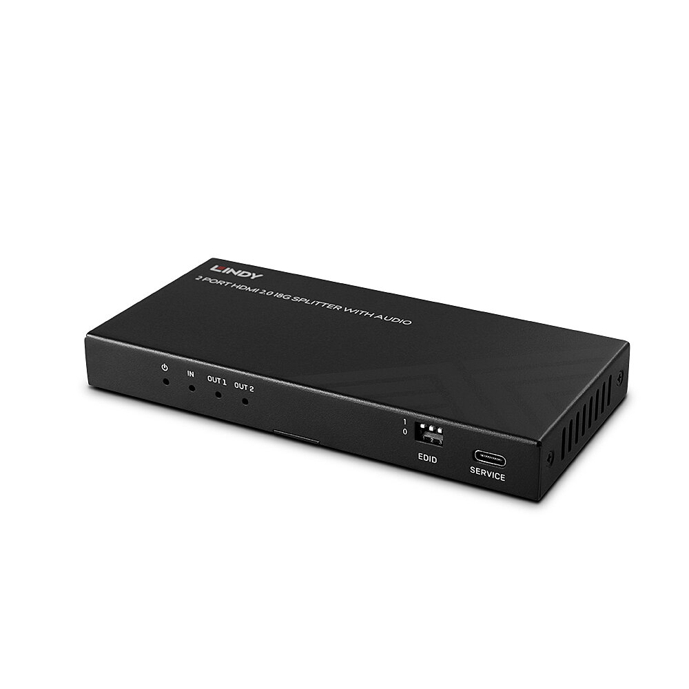 LINDY 2 Port HDMI 8K60 Splitter mit Audio LINDY 2 Port HDMI 8K60 Splitter mit Audio