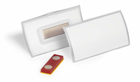 DURABLE CLICK FOLD Namensschilder mit Magnet 4,0 x 7,5 cm, 10 St