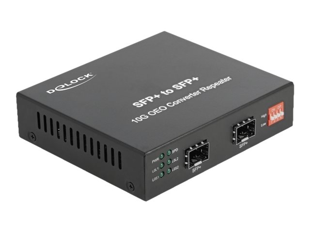 Delock Medienkonverter 10GBase-R SFP+ zu SFP+ Delock Medienkonverter 10GBase-R SFP+ zu SFP+