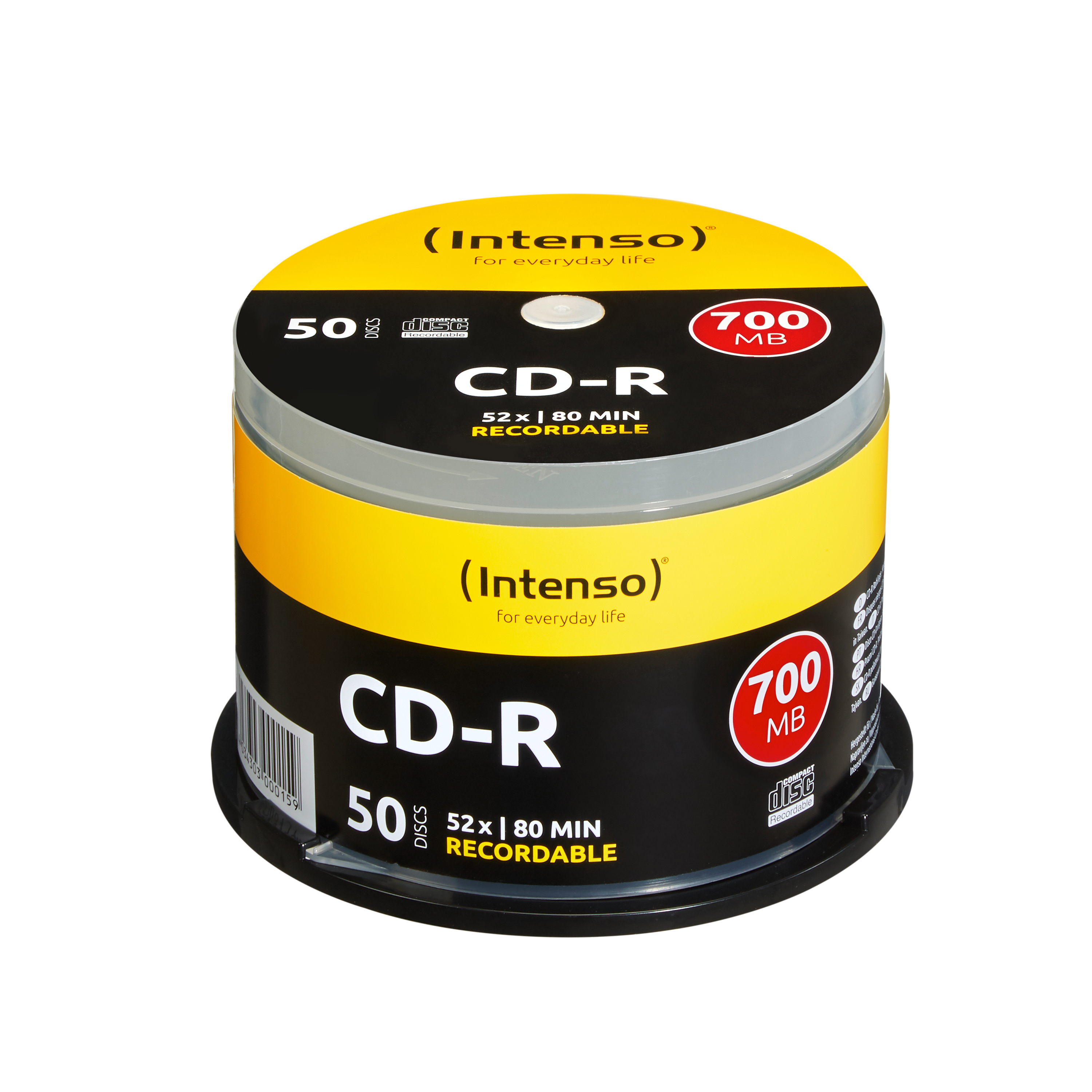 CD-R  Intenso 700MB  50pcs Cake Box 52x retail