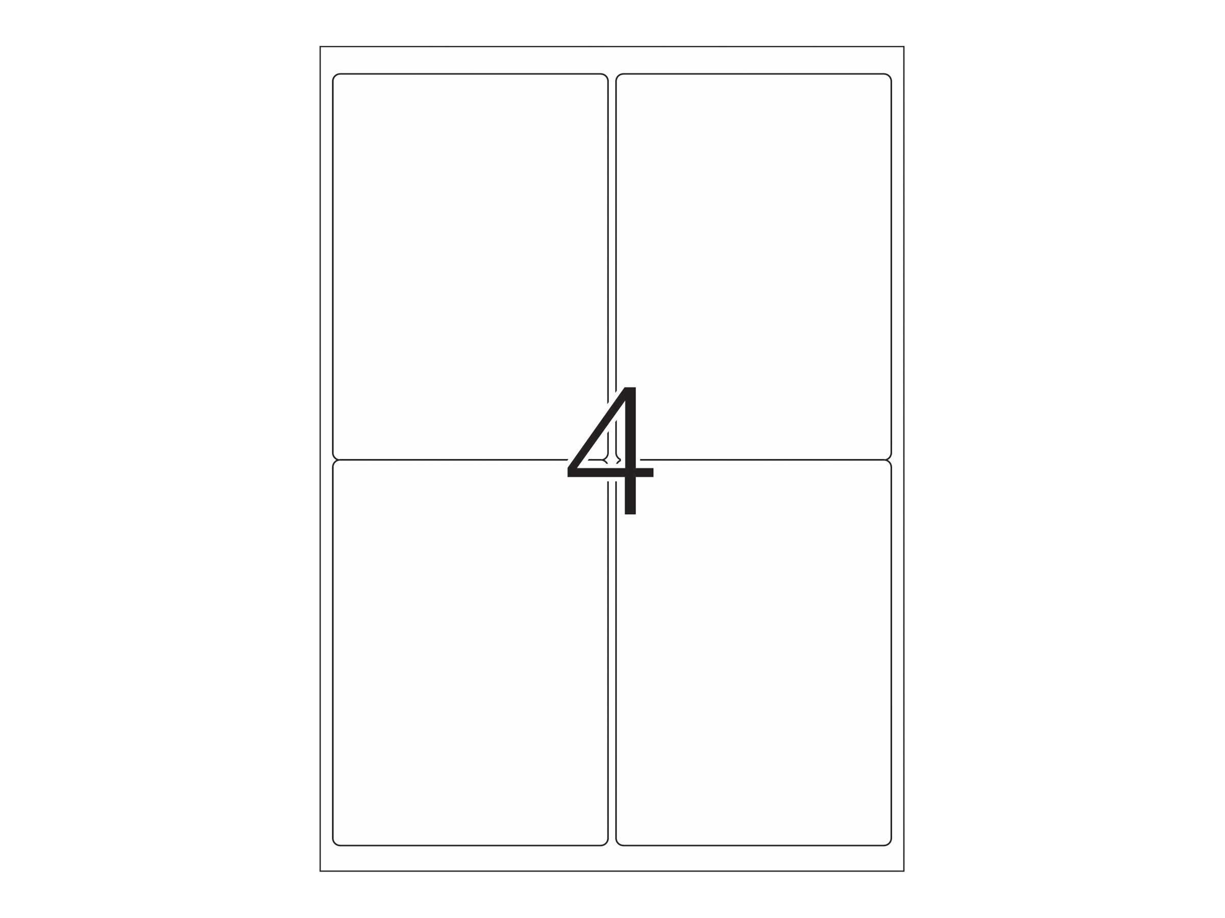 100 HERMA Folienetiketten 8019 transparent 99,1 x 139,0 mm