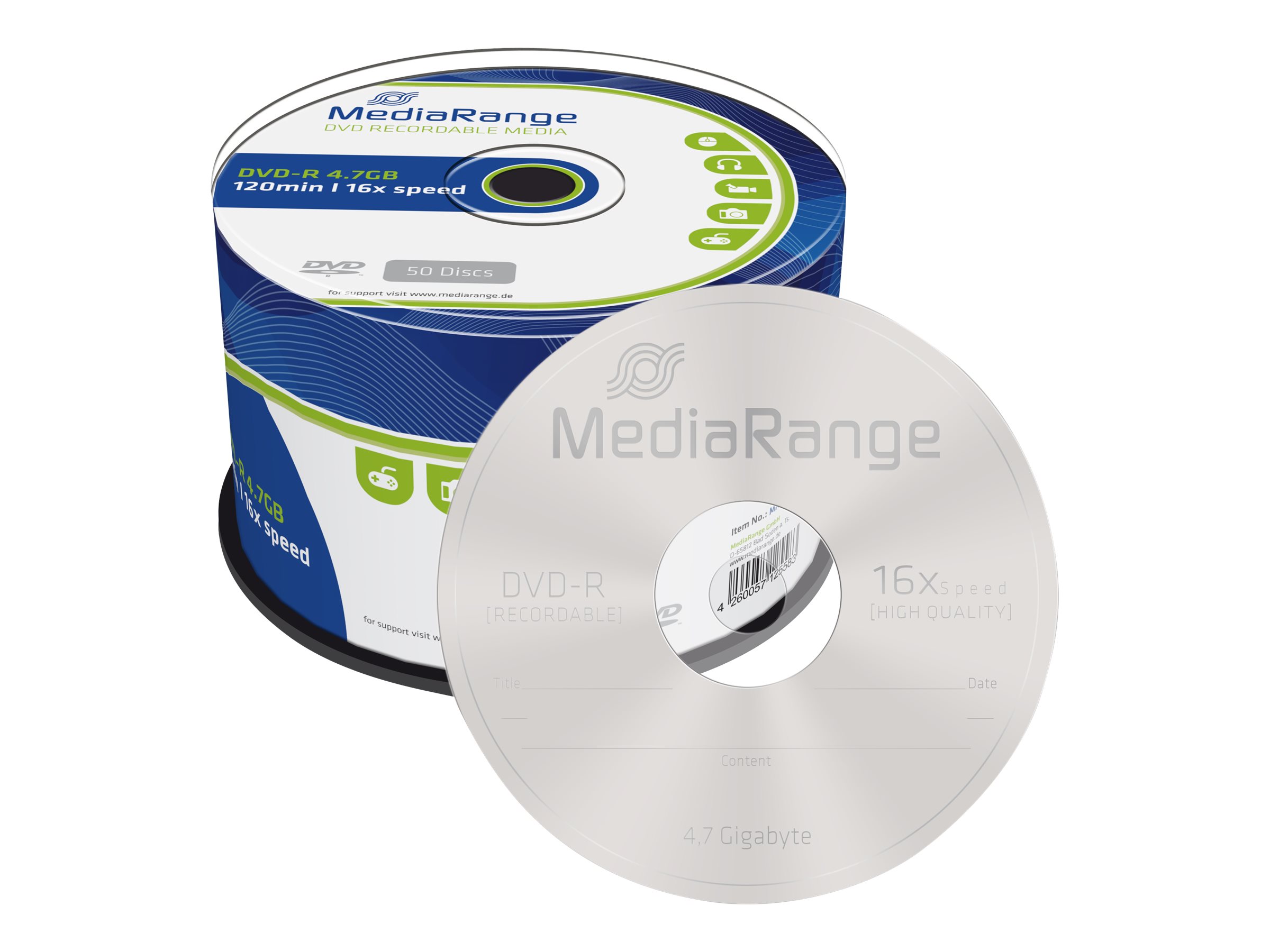 50 MediaRange DVD-R 4,7 GB