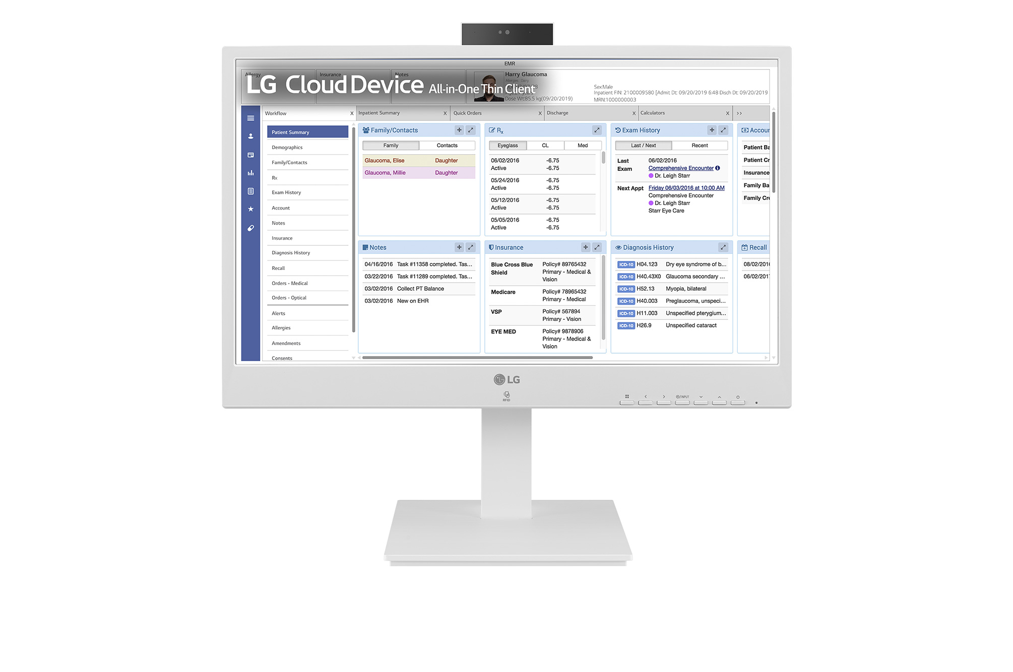 LG Thin Client 24CR670N-6P 23,8 Zoll Intel Celeron N5105 8GB 16GB eMMC