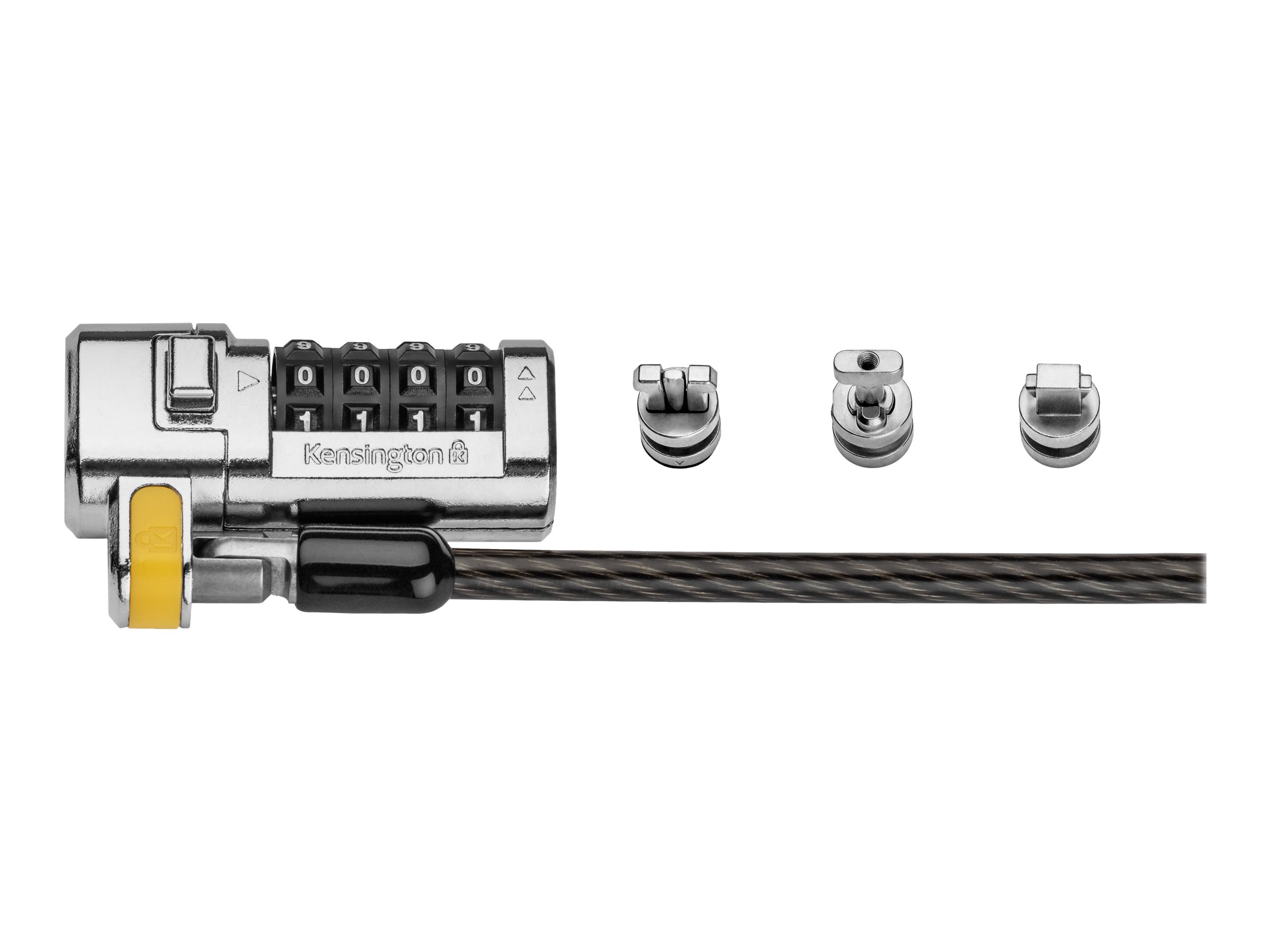 KENSINGTON ClickSafe 3-in-1 Combination Lock T-Bar Nano & Wedge Anchors KENSINGTON ClickSafe 3-in-1 Combination Lock T-Bar Nano & Wedge Anchors