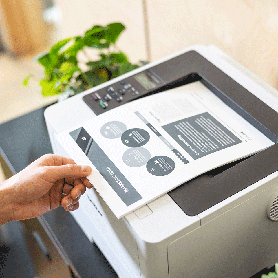 brother HLL5210DW Laserdrucker grau