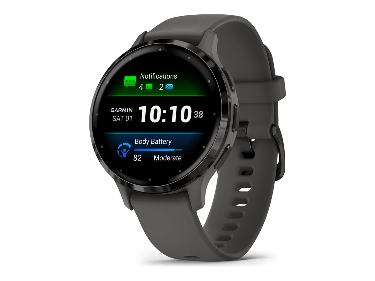 GARMIN Venu 3S Smartwatch kieselgrau, schiefergrau