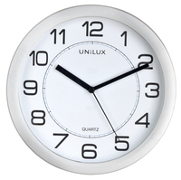unilux Wanduhr Attraction weiss grau Kunststoff, Ø 22,0 cm unilux Wanduhr Attraction weiss grau Kunststoff, Ø 22,0 cm