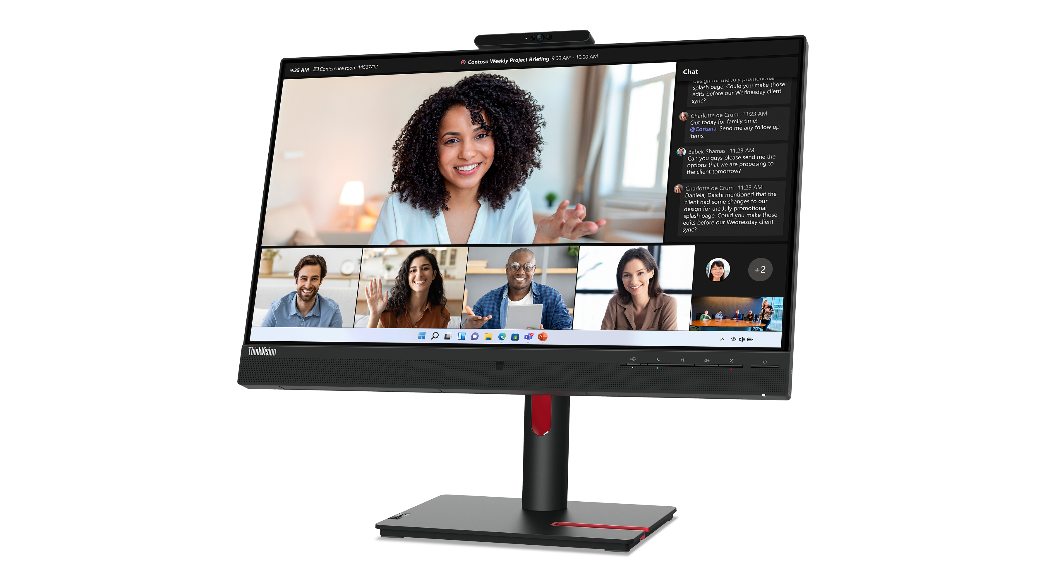 LENOVO ThinkVision T24mv30 60,45cm 23,8Zoll IPS 1920x1080 169 HDMI DP USB TypeC TopSeller