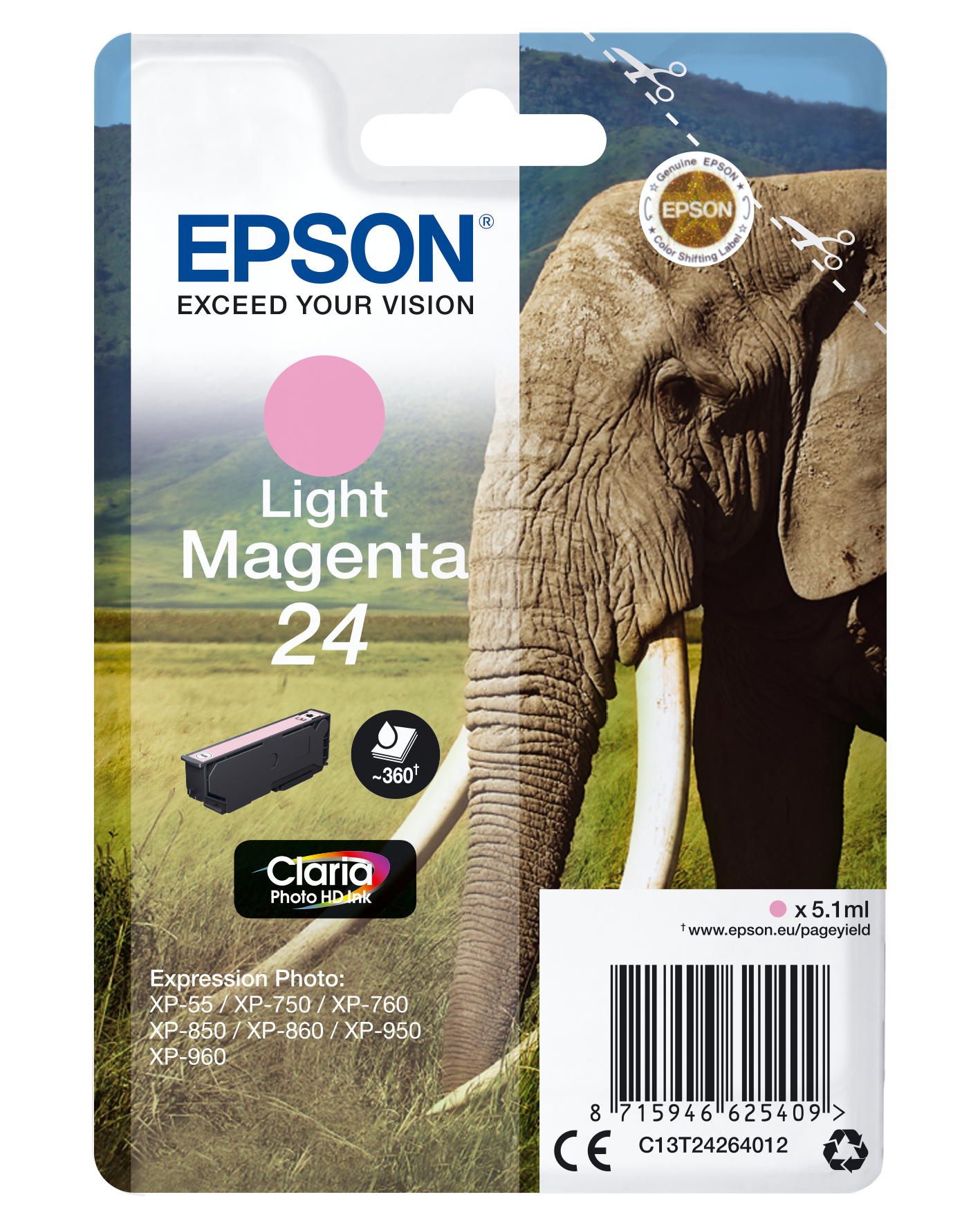 EPSON 24 T2426 light magenta Druckerpatrone