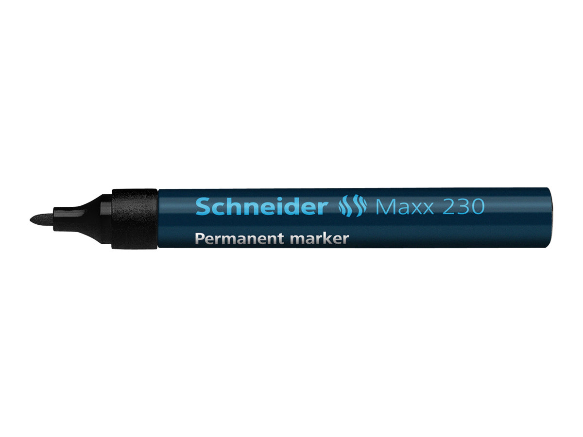 Schneider Maxx 230 Permanentmarker schwarz 1,0 - 3,0 mm, 10 St. Schneider Maxx 230 Permanentmarker schwarz 1,0 - 3,0 mm, 10 St.
