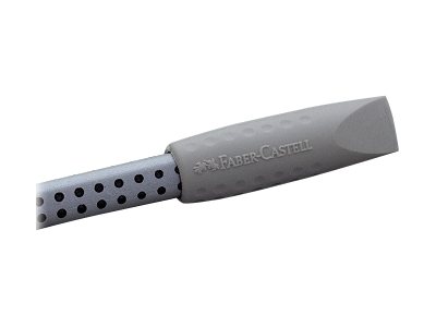 2 FABER-CASTELL Radiergummis GRIP 2001 Eraser CAP grau