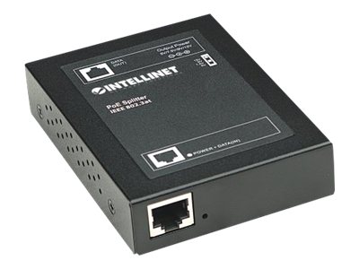 Intellinet PoE+ Splitter, IEEE802.3at mit 5 / 7,5 / 9 / 12 V DC Ausgangsspannung