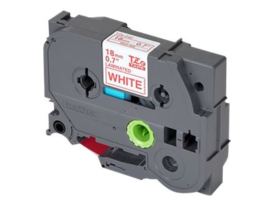 BROTHER P-Touch TZE-242 rot auf weiss 18mm BROTHER P-Touch TZE-242 rot auf weiss 18mm