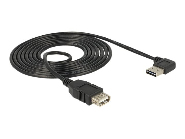 Delock Verlaengerungskabel USB 2.0 gewinkelt > USB 2.0 Typ-A 2m Delock Verlaengerungskabel USB 2.0 gewinkelt > USB 2.0 Typ-A 2m