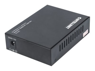 INTELLINET Medienkonverter 10GB SFP 1Port und 1 Port 10 GB RJ45 100m max Reichweite inkl Netzteil