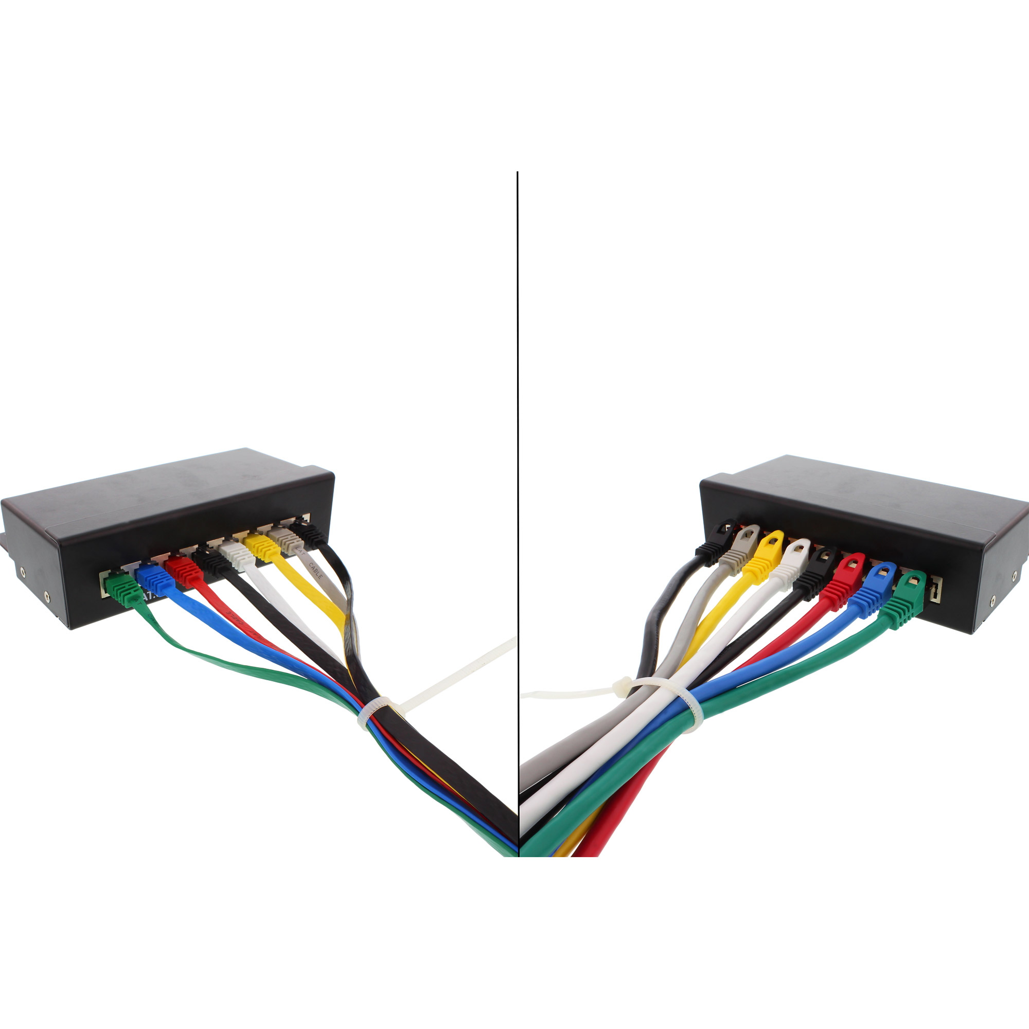 INLINE Patchkabel flach U-UTP Cat.6 schwarz 0,5m INLINE Patchkabel flach U-UTP Cat.6 schwarz 0,5m